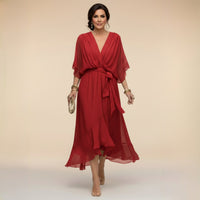 Monica | V-Neck Dress Full