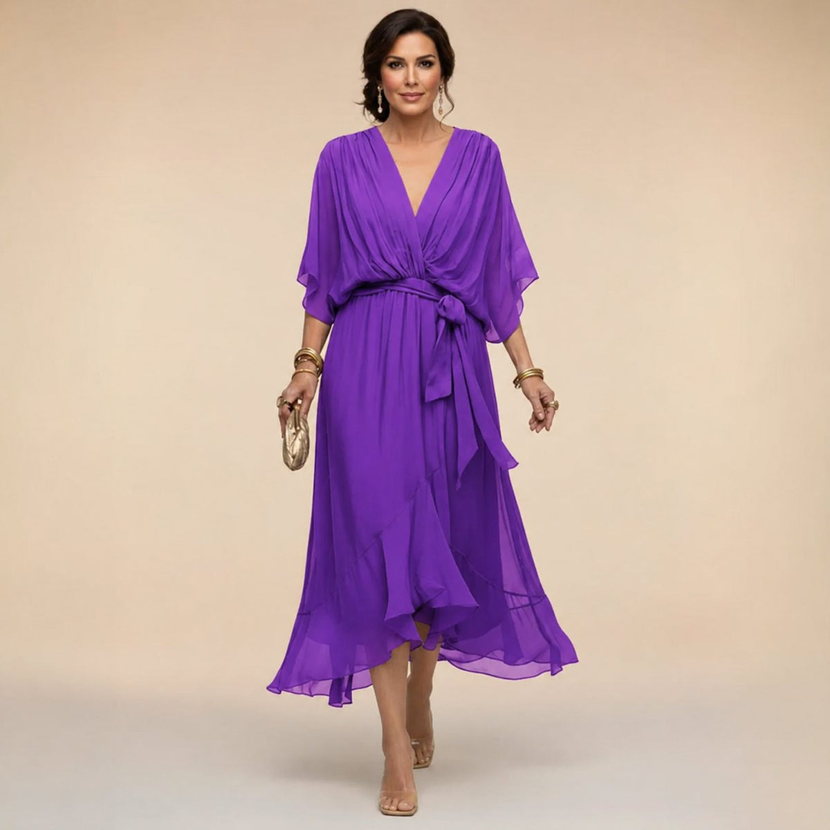 Monica | V-Neck Dress View 11