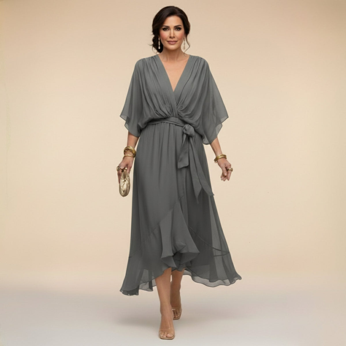 Monica | V-Neck Dress View 12