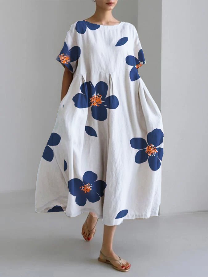 Novi floral summer dress Detail