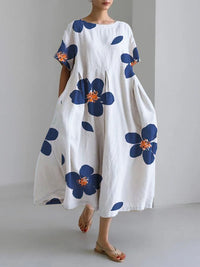Novi floral summer dress Detail
