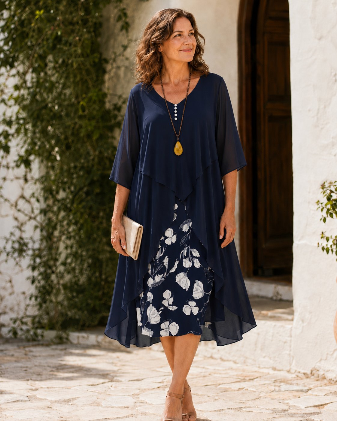 Odette | Layered Maxi Dress Back
