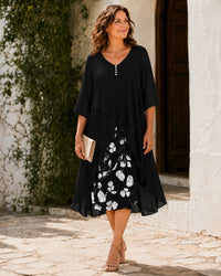 Odette | Layered Maxi Dress Close Up