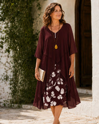 Odette | Layered Maxi Dress Front