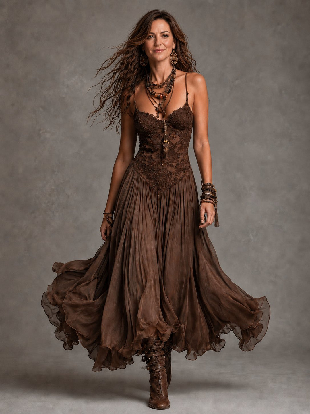 Olivia | Lace Corset Maxi Dress for Women Hero