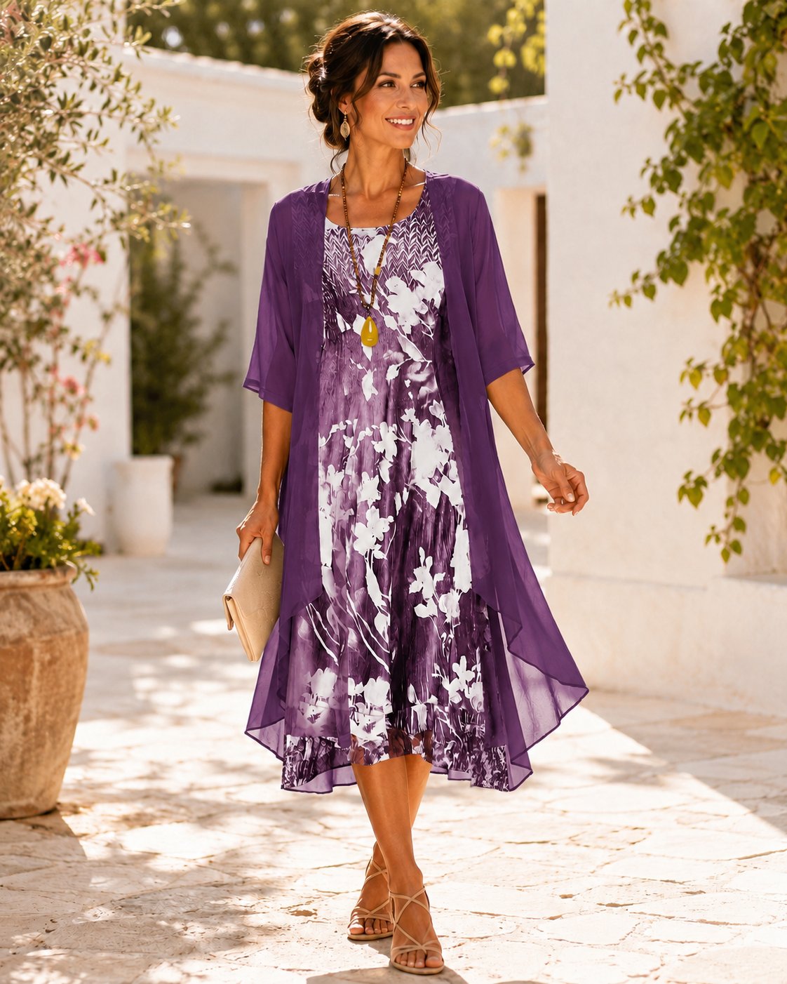Olivia | Women Breezy Two Layer Dress Lifestyle