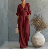 Risel - Jumpsuit to Feel Comfortable and Polished on Your Day. Back