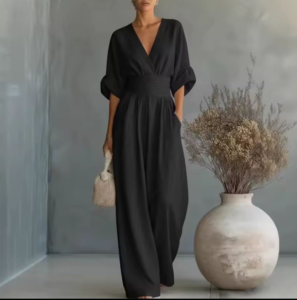Risel - Jumpsuit to Feel Comfortable and Polished on Your Day. Front