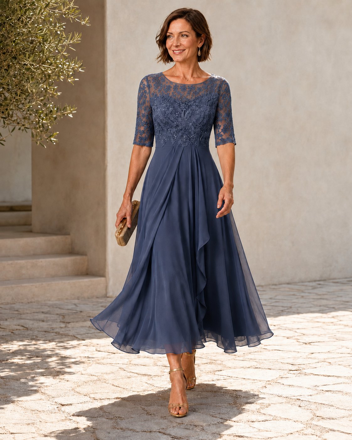Rose – The Flattering Lace Midi Dress Hero
