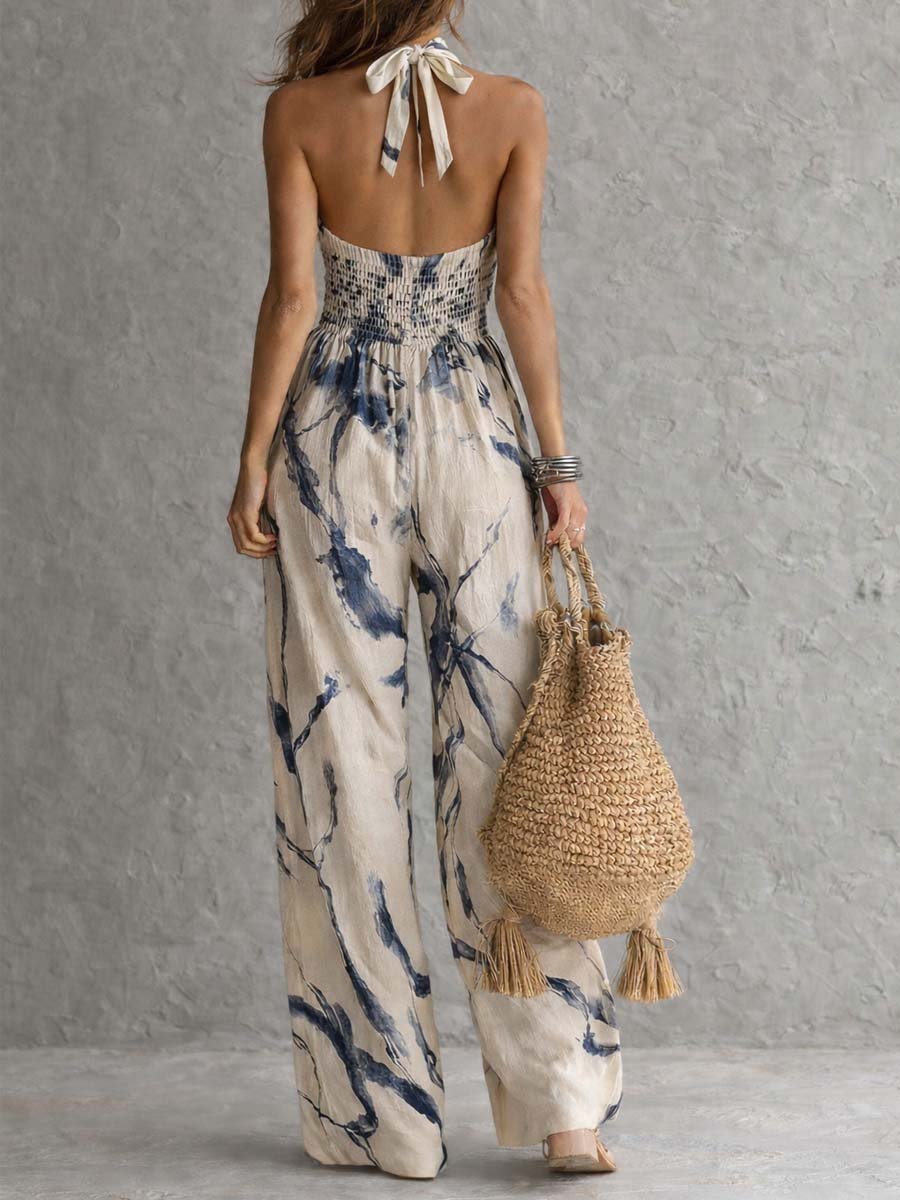 Sabryna | Wide-Leg Elegant Jumpsuit for Women Detail