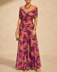 Seraphine | Ruched Flutter Midi Front