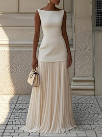 Shania™ Pleated Maxi Dress Hero