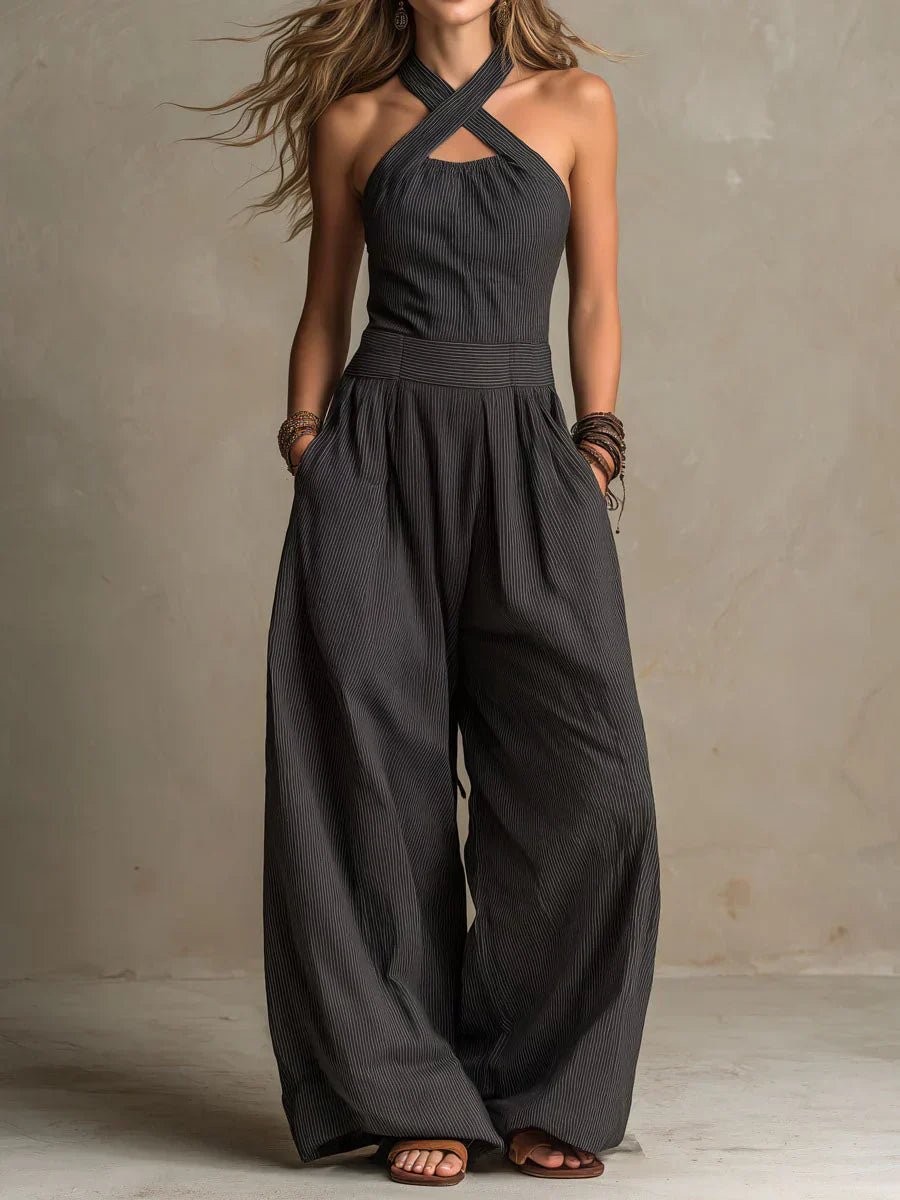Sienna | Cross-Halter Jumpsuit Hero