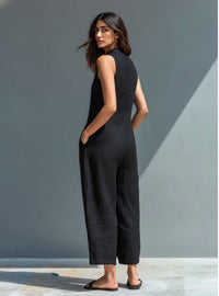 Sleeveless Minimalist Jumpsuit Angle