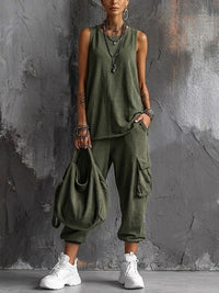 Sloane | Sleeveless Two-Piece Set Hero