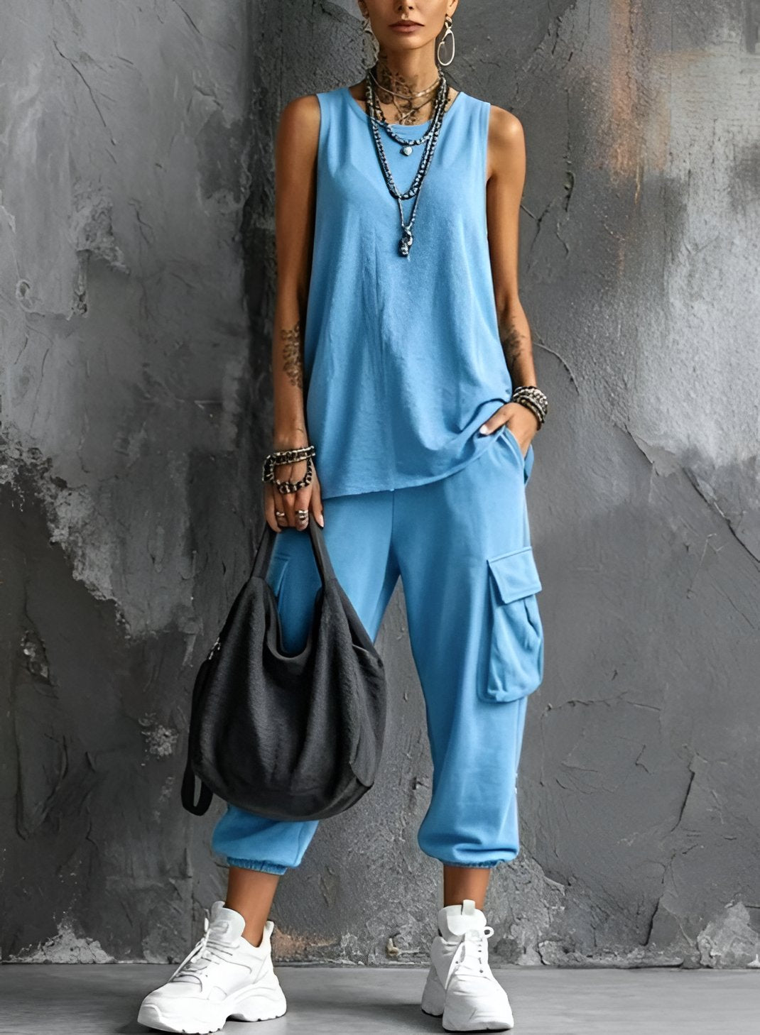 Sloane | Sleeveless Two-Piece Set Lifestyle