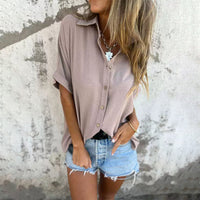 Lily - Effortless Short-Sleeve Button-Up Shirt