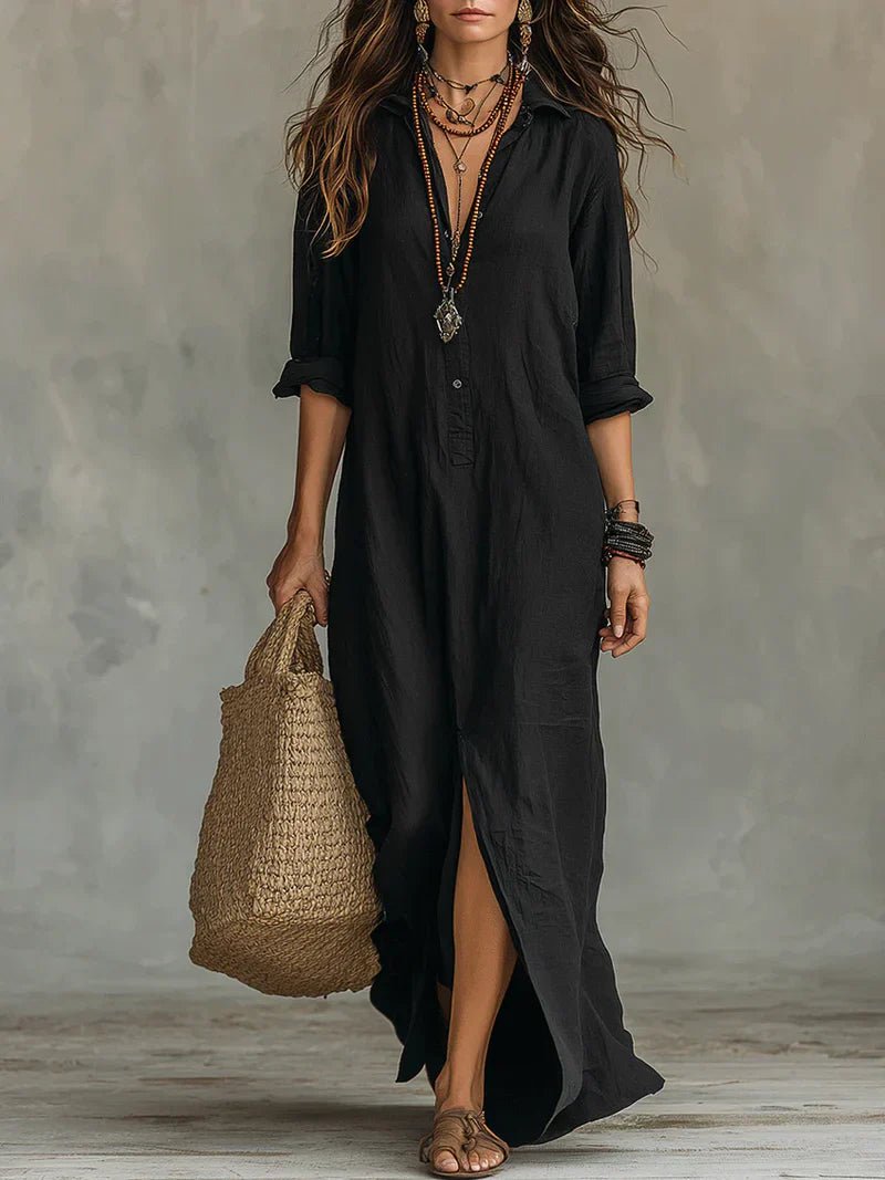 Stevie | Maxi Shirt Dress Hero