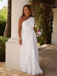 Talia | Cascading Ruffle Maxi Dress Full