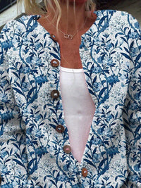 Tiverly™ | Vintage Floral Button-Front Cardigan Front