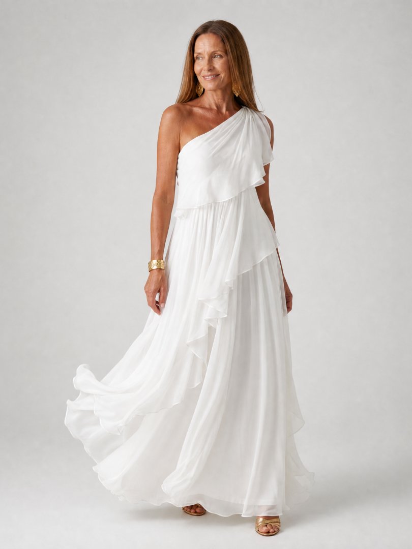 Tracey | Elegant Flowy Maxi Dress for Women Angle