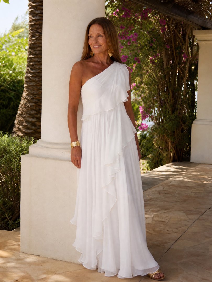 Tracey | Elegant Flowy Maxi Dress for Women Full