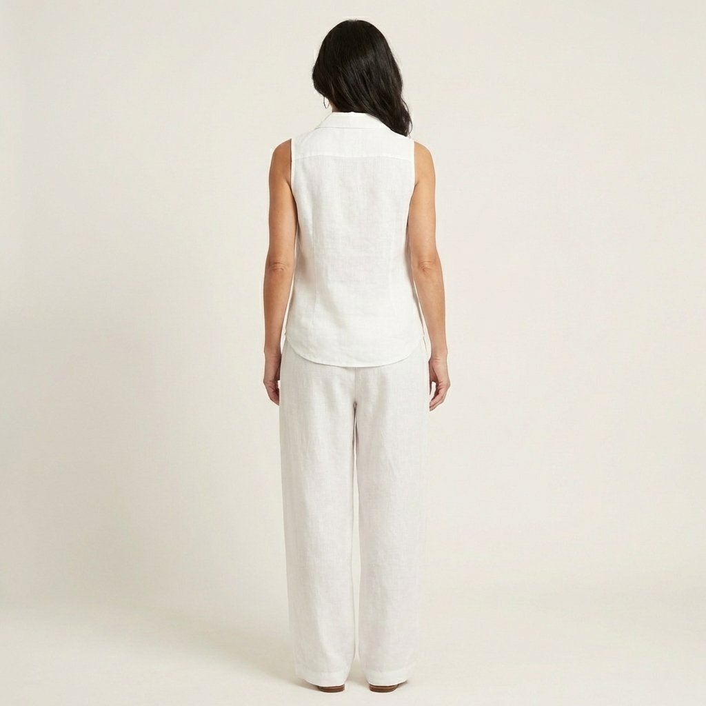 Twiila | Wrap-Top & Wide-Leg Set Front