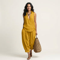 Twiila | Wrap-Top & Wide-Leg Set Full
