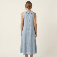 Vicky | Ruffle-Front V-Neck Sleeveless Maxi Dress Alternate
