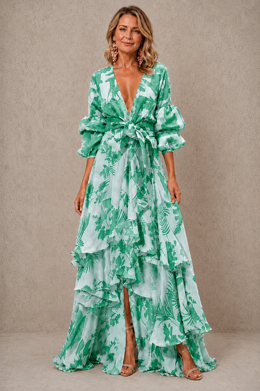 Victoria | Tiered Bow Belt Side