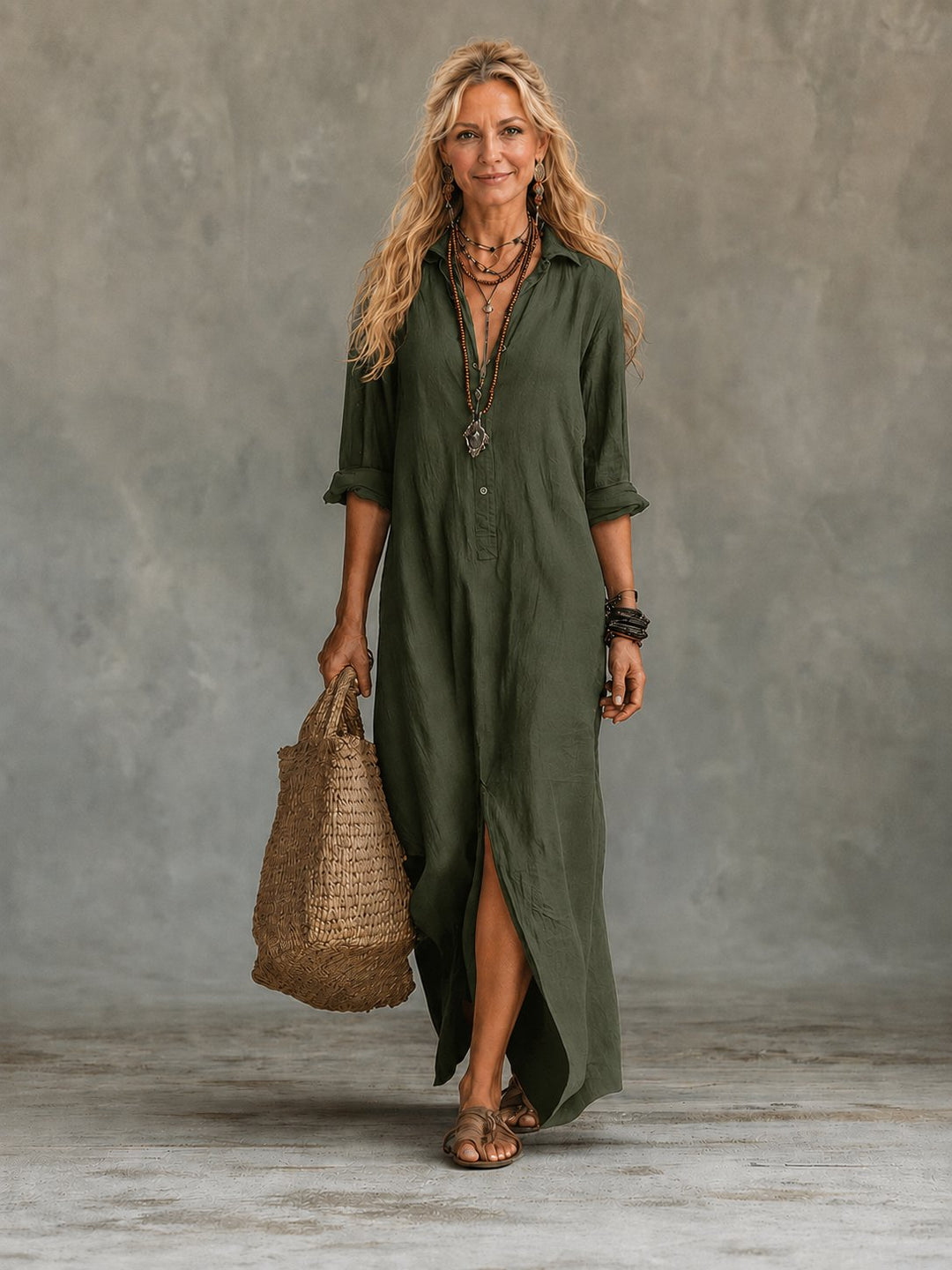 Vivienne | Button-Down Maxi Dress for Women Hero
