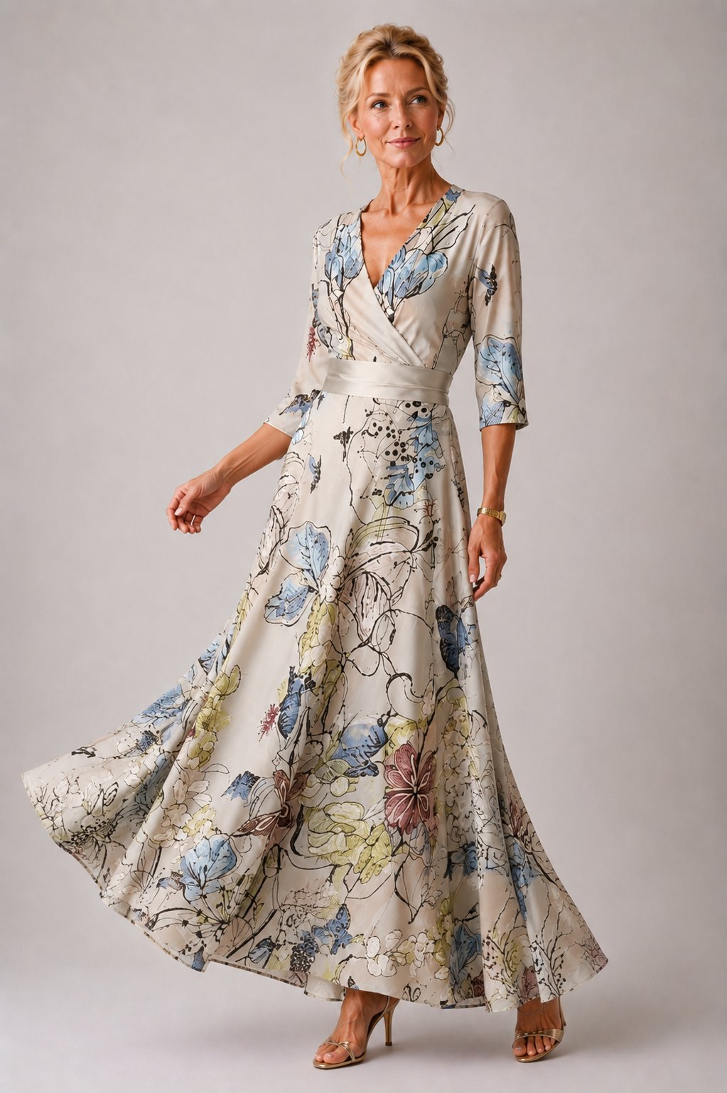 Ysa | Chic Dress with Floral Print Detail