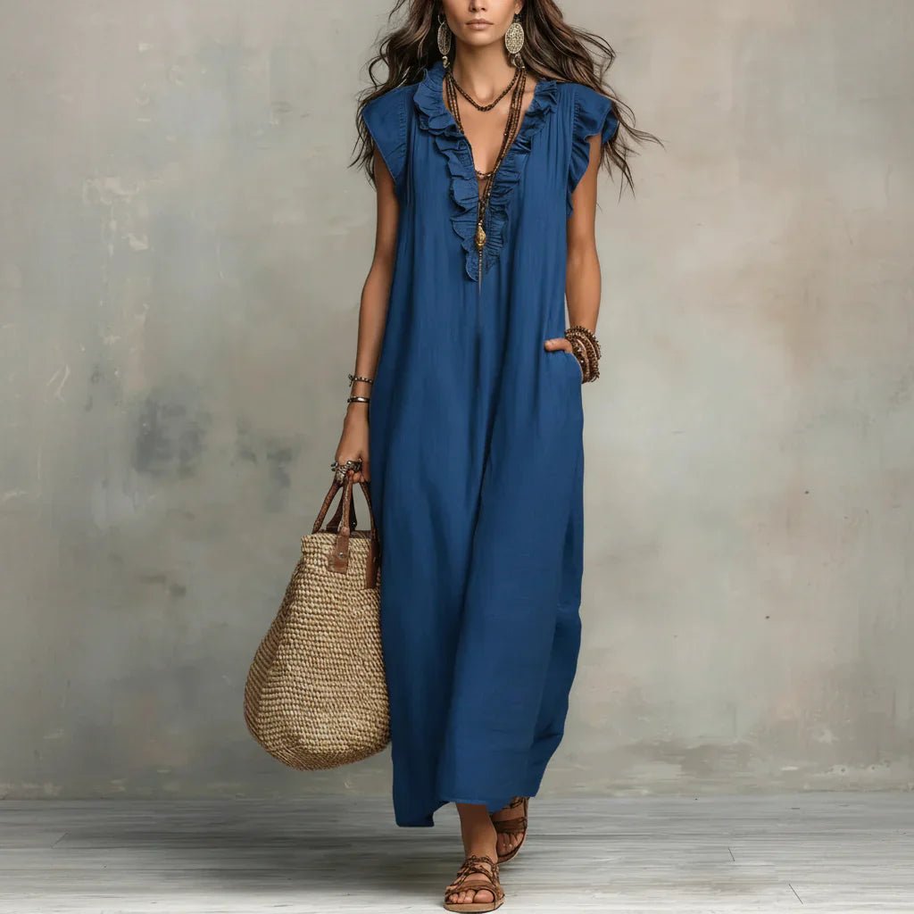 Zoey | Long Bohemian Dress Detail