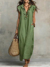 Zoey | Long Bohemian Dress Front